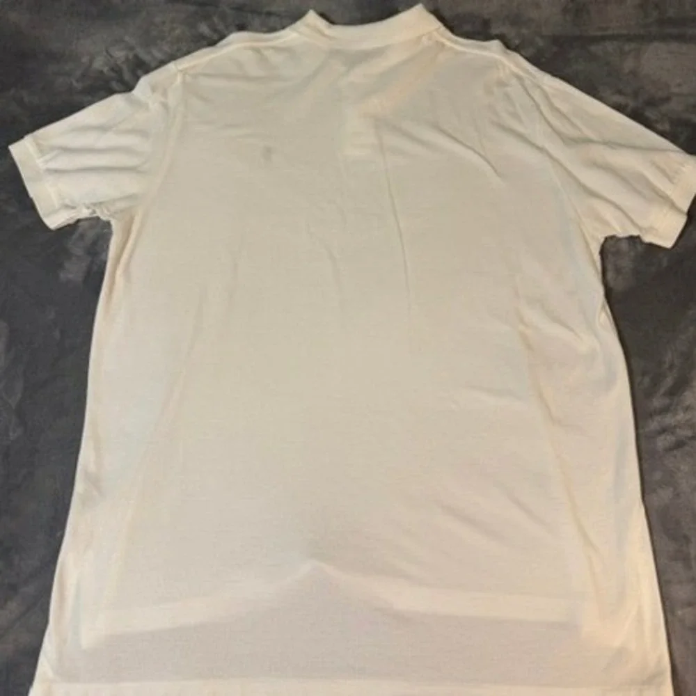 Polo Ralph Lauren Mens XXL White Classic Fit Short Sleeve Pique Polo Shirt